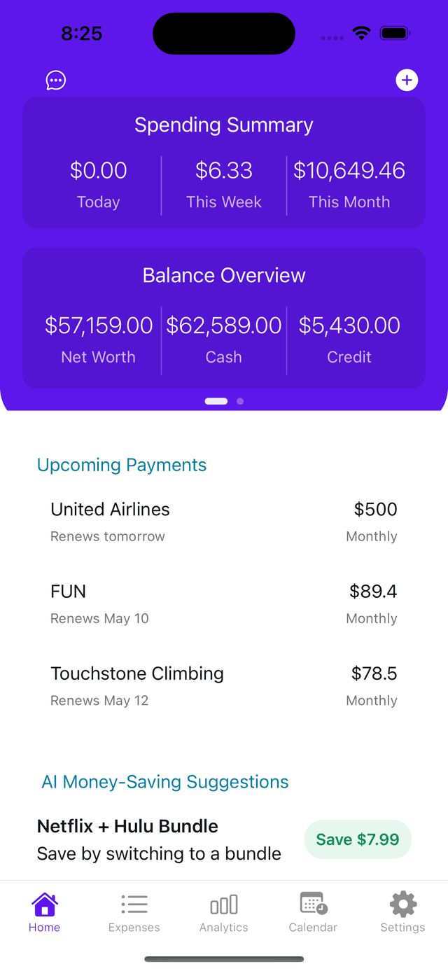 Exloop app screenshot